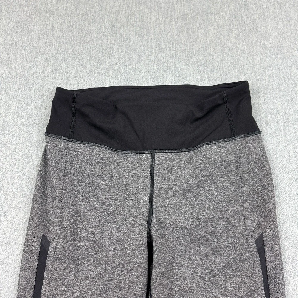 Lululemon Leggings Womens 8 Gray Smooth Stride Cropped 17